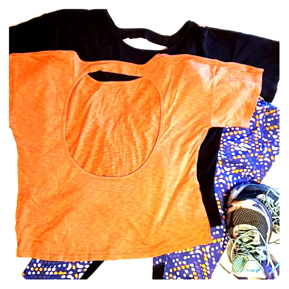 2 cotton work out tops. Fabletics. XS
